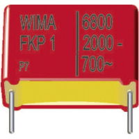 Конденсатор тонкопленочный 6800 пФ, 1250 В/DC, 10 %, 15 мм, 18x8x15 мм Wima FKP1R016804F00KSSD-1