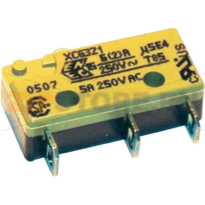 Микропереключатель 250 В/AC, 6 А, 1 x вкл/вкл, без фиксации, 1 шт Saia XCG3J1Z1 