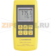 Термометр цифровой, прецизионный, 2-канальный, от -220 до +1768°C Greisinger GMH3231
