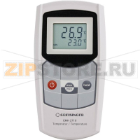 Термометр цифровой, от -199.9 до +200°C, тип датчика: Pt1000 Greisinger GMH2710-E-L01