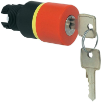 Выключатель с ключом, черный, красный, 1 шт Baco L22GQ01