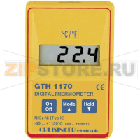 Термометр цифровой, прецизионный, от -65 до +1150°C, тип датчика: K Greisinger GTH 1170