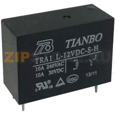 Реле электромагнитное 24 В/DC, 12 А, 1 шт Tianbo TRA1 L-24VDC-S-H 