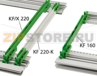 Направляющие для печатных плат, цельные и состоящие из 3 частей, пластмасса UL 94 V1, зелёные Bopla KF 160