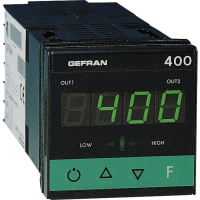 Регулятор температурный J, K, R, S, T, B, E, N, Pt100, PTC, от -55 до 120°C Gefran 400-DR-1-000