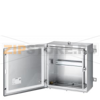 STAINLESS STEEL ENCLOSURE WITH IP68 DEGREE OF PROTECTION, SUITABLE FOR SIMATIC RTU3030C, TEMP. RANGE FROM 40DGR C TO +135DGR C, DULL FINISH, LID WITH PIN-TORX SCREWS AND PADLOCK, 7 M16 DRILL HOLES FOR CABLE FEEDTHROUGHS AND 1 DRILL HOLE FOR ANTENNA, CABLE