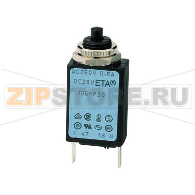 Выключатель защитный 240 В/AC, тепловой, 0.5 А, 1 шт ETA CE106P30-40-0.5 