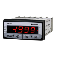 Мультиметр цифровой 110-220 В/AC, панельный, компактный Autonics MT4N-AA-4N