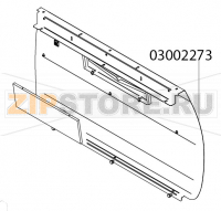 Back plate stainless+ writing support Victoria Arduino Adonis 3 gr