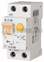 Выключатель автоматический дифференциальный 13/0,03А (AC, DC), 1+N Eaton PFL7-13/1N/C/003-A-DE