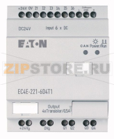Модуль расширения ввода/вывода, CANopen, 24VDC, 6DI, 4DO (T) Eaton EC4E-221-6D4T1