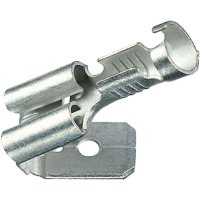 Клемма плоская 4.8 мм, 0.8 мм, 180°, металлик, 1 шт Klauke 18203AZ