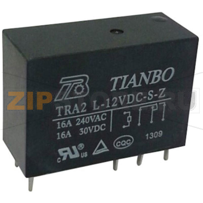 Реле электромагнитное 12 В/DC, 20 А, 1 шт Tianbo TRA2 L-12VDC-S-Z 