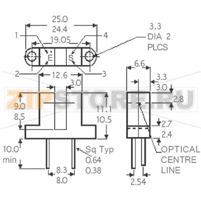 Вилка датчика Isocom Components H21A3 