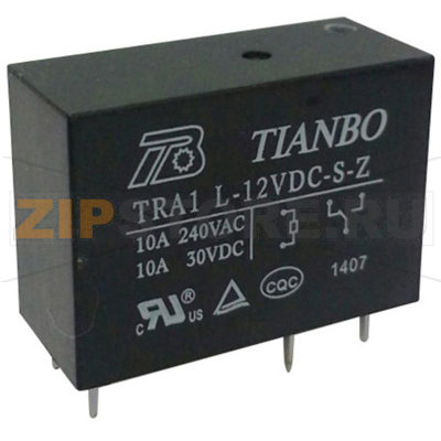 Реле электромагнитное 12 В/DC, 12 А, 1 шт Tianbo TRA1 L-12VDC-S-Z 