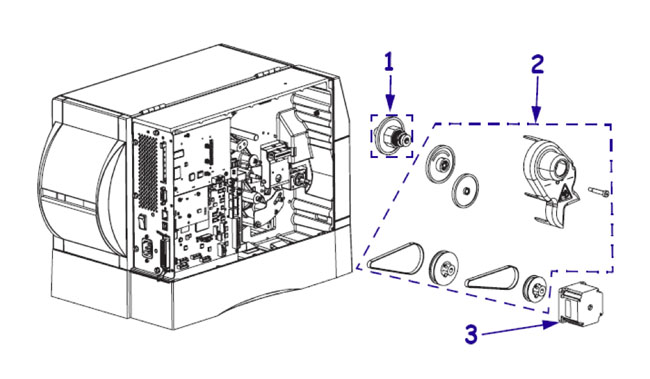 Комплектующие привода для принтера Zebra ZM600