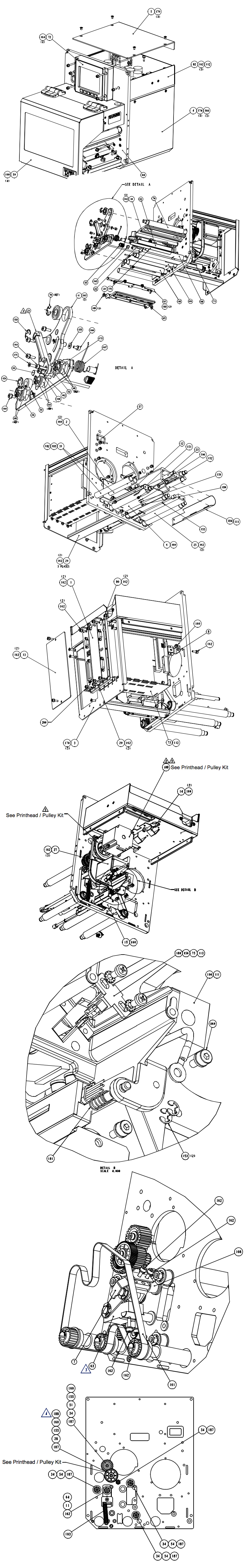комплектующие печатающего механизма datamax a-class