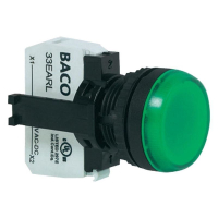 Элемент оптический для сигнальных колонн, зеленый, 24 В/DC, 24 В/AC, 1 шт Baco L20SE20L