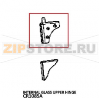 Internal glass upper hinge Unox XV 593