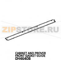 Cabinet and prover front gasket guide Unox XL 415