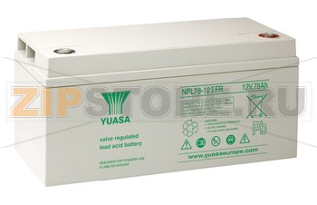 YUASA NPL 78-12IFR Свинцово-кислотные AGM аккумуляторы с повышенным сроком службы YUASA NPL 78-12IFR Характеристики: Напряжение - 12 В; Емкость - 78 Ач; Габариты: длина 380 мм, ширина 166 мм, высота 174 мм, вес: 27,5 кг