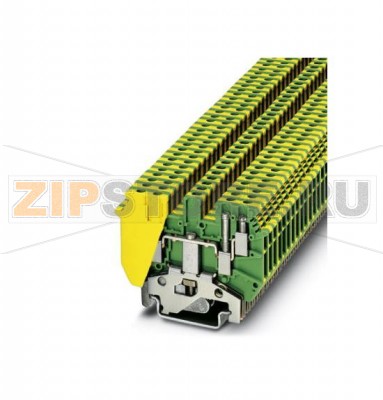 1-ярусный клеммный блок Phoenix Contact UDK 3-PE с двухсторонним расположением сдвоенных контактов, сечение: 0,2 - 2,5 мм², ширина: 5,2 мм, цвет: желто-зеленый.Минимальный заказ: 50 шт.Упаковка: 50 шт.