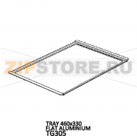 Tray 460x330 flat aluminium Unox XFT 133