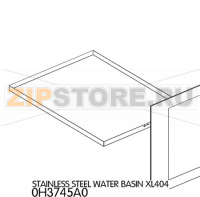 Stainless steel water basin Unox XL 405