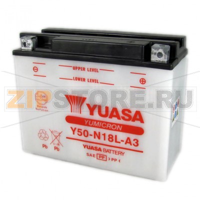 YUASA Y50-N18L-A3 Мото аккумулятор Yuasa Y50-N18L-A3 Напряжение АКБ: 12VЕмкость АКБ: 20Ah