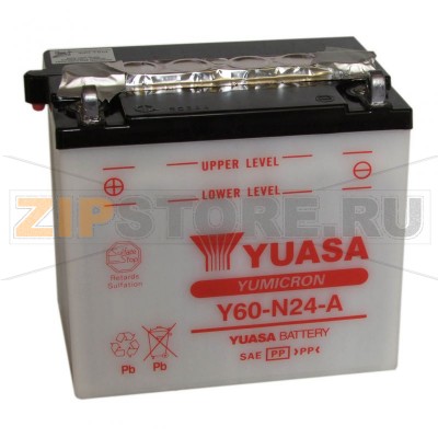 YUASA Y60-N24-A Мото аккумулятор Yuasa Y60-N24-A Напряжение АКБ: 12VЕмкость АКБ: 28Ah
