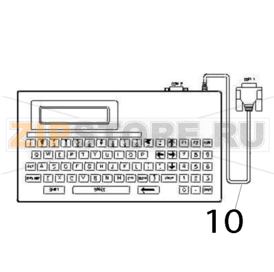 KU-007 Plus, programmable keyboard unit TSC TTP-244CE KU-007 Plus, programmable keyboard unit TSC TTP-244CEЗапчасть на деталировке под номером: 10