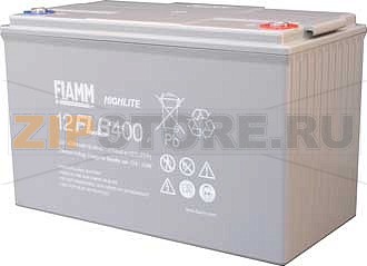 FIAMM 12 FLB 400 Аккумулятор FIAMM 12 FLB 400 для промышленных UPS Напряжение - 12 В; Емкость - 100 Ач; Габариты: длина 341 мм, ширина 174 мм, высота 219 мм, вес: 35 кг