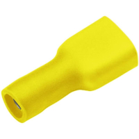 Клемма плоская 6.3 мм, 0.8 мм, 180°, желтая, 1 шт Cimco 180274