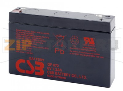 CSB GP 672 Свинцово-кислотные аккумуляторы (АКБ) CSB GP 672: Напряжение - 6 В; Емкость - 7,2 Ач; Габариты: длина 151 мм, ширина 34 мм, высота 94+6 мм, вес: 1,2 кг