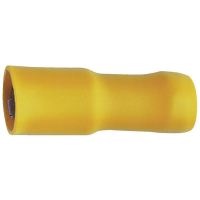 Гильза соединительная, изолированная, 4 мм², 6 мм², Ø: 5 мм, желтая, 1 шт Klauke 950