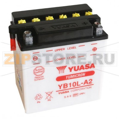 YUASA YB10L-A2 Мото аккумулятор Yuasa YB10L-A2 Напряжение АКБ: 12VЕмкость АКБ: 11Ah