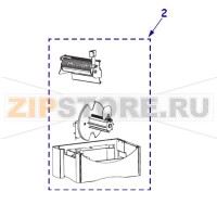 Вал подмотки и отделитель (комплект) Zebra ZM400