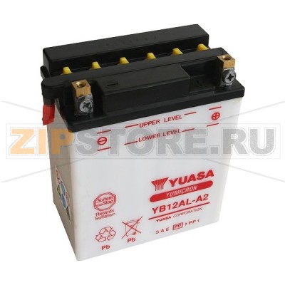 YUASA YB12AL-A2 Мото аккумулятор Yuasa YB12AL-A2 Напряжение АКБ: 12VЕмкость АКБ: 12Ah