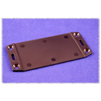 Пластина фланцевая 145x62 мм, материал: акрилонитрил, черная, 1 шт Hammond 1591FCBK
