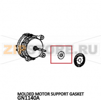 Molded motor support gasket Unox XV 593