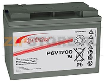 SPRINTER P 6V 1700 Аккумулятор SPRINTER P 6V 1700 Характеристики: Напряжение - 6 В; Емкость - 122 Ач; Габариты: длина 272 мм, ширина 166 мм, высота 190 мм, вес: 25  кг