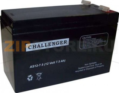 Challenger AS 12-7.5 Аккумулятор Challenger AS 12-7.5 Характеристики: Напряжение - 12 В; Емкость - 7.5 Ач; Габариты: длина 151 мм, ширина 65 мм, высота 94 мм, вес: 2,5  кг.