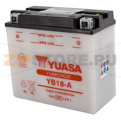 YUASA YB18-A Мото аккумулятор Yuasa YB18-A Напряжение АКБ: 12VЕмкость АКБ: 18Ah