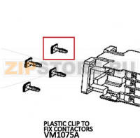 Plastic clip to fix contactors Unox XV 593