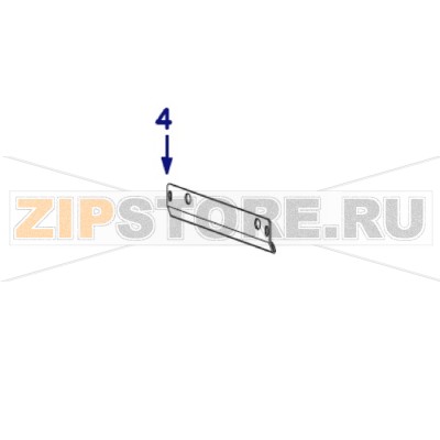 Отрывная планка Zebra ZM600 Отрывная планка Zebra ZM600Запчасть на сборочном чертеже под номером: 4Количество запчастей в устройстве: 1Название запчасти Zebra на английском языке: Kit Ribbon Strip Plate ZM600