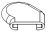 Резиновая угловая накладка на крестовину для весов DIGI SM300 (PAD AA(PLATTER SUPPORT))