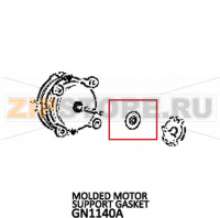 Molded motor support gasket Unox XV 893