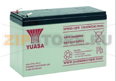 YUASA NPW45-12 Необслуживаемый герметизированный AGM аккумулятор YUASA NPW45-12 Характеристики: Напряжение - 12 В; Емкость - 9 Ач; Габариты: длина 151 мм, ширина 65 мм, высота 97,5 мм, вес: 2,7 кг