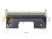 Печатающая термоголовка для весов DIGI SM-500 V2 MK4 ("новая" - 2 ряда контактов, один белый разъем)