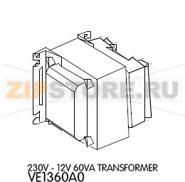 230V - 12V 60VA Transformer Unox XBC 805 230V - 12V 60VA Transformer Unox XBC 805Запчасть на деталировке под номером: 54Название запчасти на английском языке: 230V - 12V 60VA Transformer Unox XBC 805
